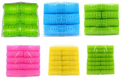 byepica Lockenwickler-Set, 6 Größen, Kunststoff-Lockenwickler, selbstgreifende Styling-Werkzeuge, für alle Haartypen und den Heimgebrauch im Salon, 56 Stück