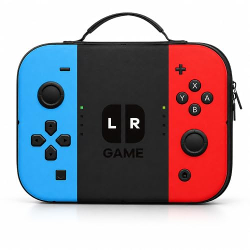 Nodrex Boys Lunch Bag, Lunch Box for Kids with Game Console Pattern, Large Capacity Thermos Lunch Box for Kids, Waterproof Packed Lunch Box for School and Picnics, Gamer Gifts for Boys