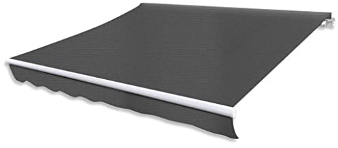 Ordellia Tenda da sole a braccio articolato, 300 cm, antracite, con telaio in alluminio, resistente ai raggi UV, impermeabile, con supporti da parete, ideale per balcone, terrazza, giardino