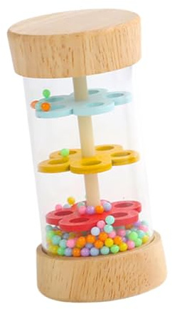 dwxnauixl Musical Raindrops Rattle Shaker Wooden Rain Stick Sensory Instrument For Babies’ Developmental Growth Rattle Shaker Sensory Developmental Raindrops