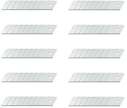 Wedo 37936 Blister de 10 Lames pour cutter 18 mm