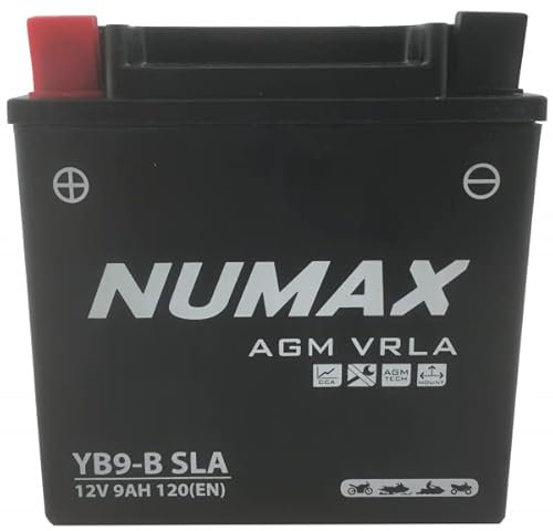 Numax - Batterie moto Numax Numax Scellé AGM YB9-B SLA 12V 9Ah 115A