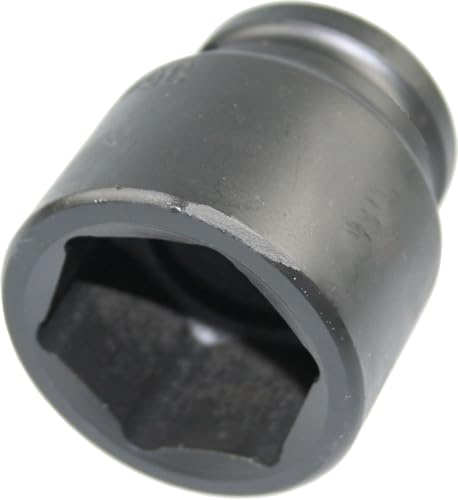 SW-Stahl 07900L-33 Krafteinsätze 3/4 Zoll, 33 mm Steckschlüsseleinsatz | Schlagschrauberfest aus Chrom-Molybdänstahl, Sechskant-Profil, kurz, 55 mm Länge, mit Rille und Bohrung für Haltestift