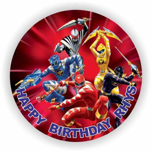 Birthday Bazaar Power Rangers Dino Thunder Cake Topper : 7.5 Icing