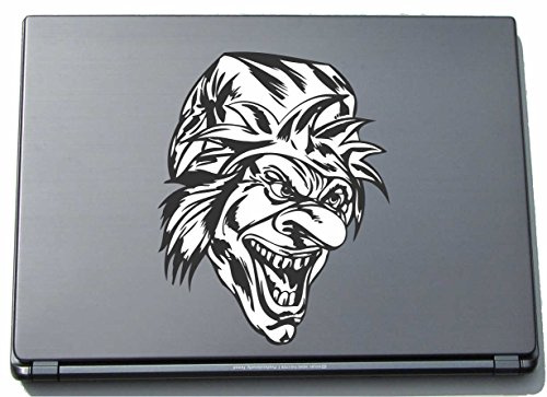INDIGOS UG Laptop Aufkleber Monster sinister 166mmx210mm - Laptopaufkleber selbstklebend - Notebook - Laptopfolie für Deckel