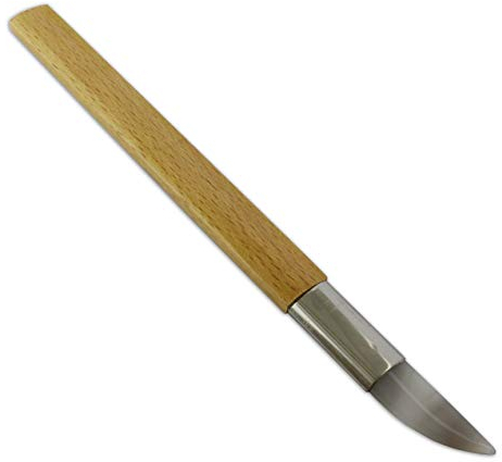 Messer geschliffener Achat Polierer Metall Silber Ton Juweliere 22cm Juweliere Werkzeug