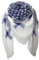 PiriModa XXL Schal Karoschal Top Qualität Deckenschal (Sterne Blau/Weiss)