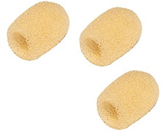 3er Set deetech WS-15s Headset Windschutz für Headsetmikrofone Ø 5-7mm Hautfarbe