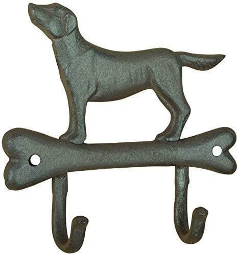 Fallen Fruits LH231 Dog On Bone Hook,Brown,8 x 8