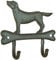 Fallen Fruits LH231 Dog On Bone Hook,Brown,8 x 8