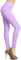 Leggings Depot Damen-Leggings mit hoher Taille, Capri-Druck, Übergröße, Flieder, 1X-3X