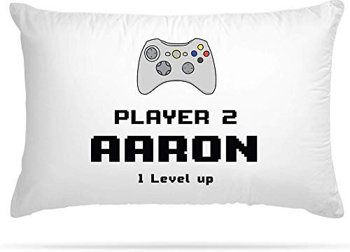 Personalised Gaming Pillow Case with 8 Different Controller Gamepad Design - Bedroom Accessories Cute Room Decor Gifts for Boys & Room Decor for Girls - Man Cave Cushion Covers (107)