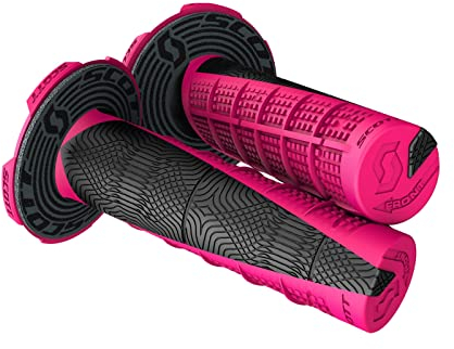 Scott Duece MX Motorrad Griffe inkl.Donut pink/schwarz