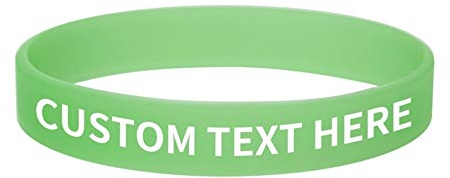 GOGO 100 Stück Personalisierte Silikonarmbänder Gummi Armbänder Partyzubehör