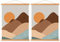 Benjia Posterleiste Posterschiene Posterleisten, Magnet Magnetische Holz Poster Aufhänger Halter Rahmen Leisten Bild Bilder Bilderrahmen Bilderleiste 45x60 45x30 45x45 (45cm, Teakholz, 2 Packungen)