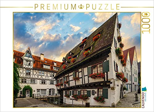 CALVENDO Puzzle Hotel Schiefes Haus in ULM 1000 Teile Puzzle quer | Lege-Größe cm Foto-Puzzle für glückliche Stunden