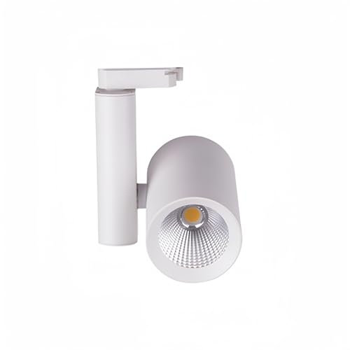 ONSSI® Foco de Carril LED COB 35W Monofásico de 2 Hilos,(Blanco Neutro,4000k) 3150 Lúmenes Focos Led de Techo Iluminacion para Comercial