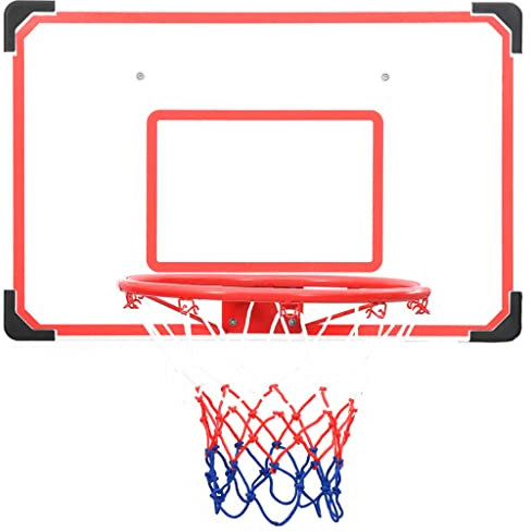 vidaXL Basketball Rückwand Set für die Wandmontage 5-TLG. Basketballbrett Basketballkorb Basketballring Basketballnetz Basketballanlage