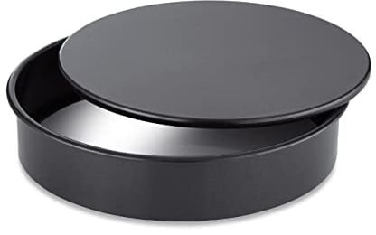 Tower T934017HG27 Precision Plus 23cm Sandwich Cake Tin with Loose Base, Aluminised Steel with Non-Stick Coating, Black