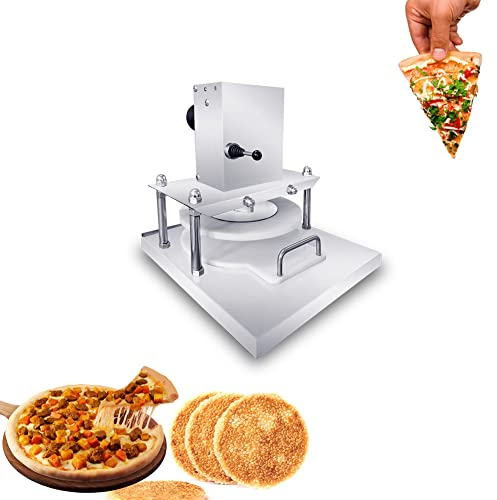 QingYi Pizza Press Electric Stainless Steel Tortilla Press Machine Max 9'' Commercial 220V Small Dough Press 661 lbs Pressure Suitable for Pizza, Pie,Tortillas, Pastry
