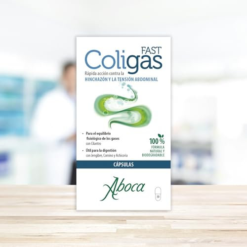 ABOCA ESPAÃ'A S.A. Coligas Fast Capsules – Bottle of 30 Capsules