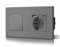 BSEED Interruptor Conmutador y Enchufe USB C,Basculante Con Pilotitos LED,Marco de Cristal,Fácil Instalación,Fáciles de Limpiar,1 Gang 2 Vía Con Enchufe USB/Tipo C,157mm Gris