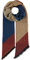 FRAAS Damen-Schal mit Grafik-Design Cashmink® - 41 x 200 cm - Perfekt für Herbst & Winter - Feiner als Cashmere - Bias Cut - Made in Germany - Sustainability Edition Königsblau