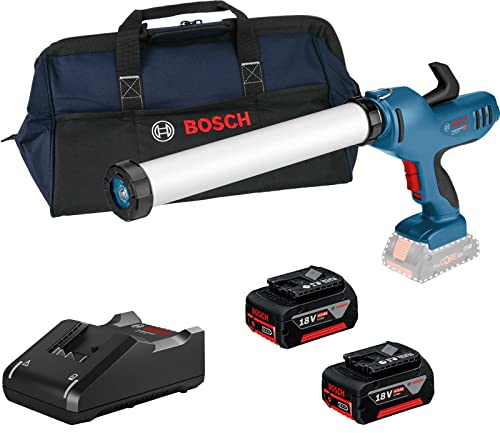 Bosch Akku-Kartuschenpresse GCG 18V-600 / 2x 4,0 Ah Akku + Ladegerät in Tasche