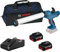 Bosch Akku-Kartuschenpresse GCG 18V-600 / 2x 4,0 Ah Akku + Ladegerät in Tasche