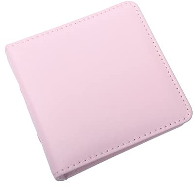 4 Inch Mini Photo Album, 20 Pockets Pink Card Binder Photo Album, 3-Ring PU Leather Kpop Photo Card Holder for Fujifilm Instax Mini Cameras/Polaroid Snap/SocialMatic Instant Cameras (Pink)