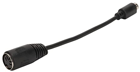 Stecker auf Buchse Verlängerungskabel, DIN 5 Pin Stecker auf MIDI 6 Pin Buchse Tastatur Maus Adapterkabel für Computer PC Tastatur/Maus, Plug and Play, 5,9 Zoll, Schwarz