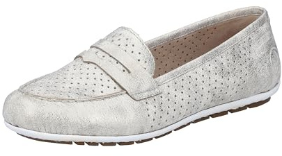Rieker Damen Slipper 46887-60 beige Gr. 41