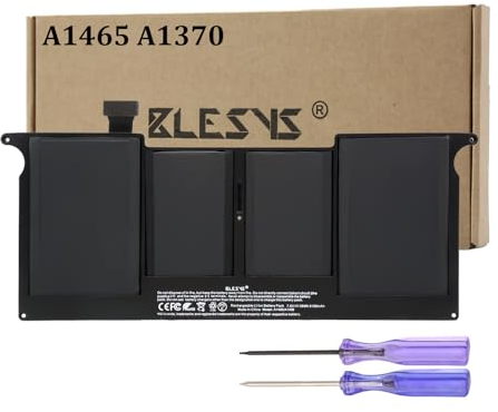 BLESYS A1465 A1370 Akku für MacBook Air 11 [Mitte 2011 2012 2013 Anfang 2014 2015 2016 2017 Jahre] A1495 A1406 EMC 2558 2631 2924
