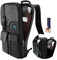ZINZ Slim & Expandable 15 15.6 16 Inch Laptop Backpack for Business, Waterproof Anti-Theft Travel Backpack Daypack for Men and Women -Black