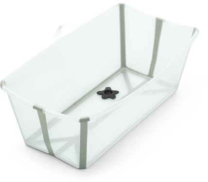 Stokke Flexi Bath, Soft Mint - Bañera plegable para bebé - Ligera, duradera y fácil de guardar - Práctica para usar en casa o de viaje - Para recién nacidos y bebés
