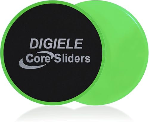 Gleitscheiben Fitness, Core Sliders 2er Set Gliding Discs für Ganzkörper-Übung, Doppelseitige Gleitscheibe den Einsatz auf Teppichböden oder Parkett, Trainers Slider für Core Training & Home Workouts