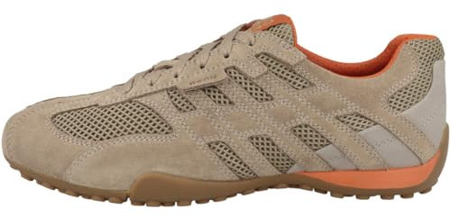 Geox Men's U Snake Original A Sneaker, Sand, 8 UK