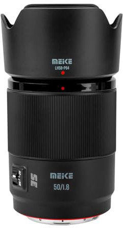 Meike 50 mm F1.8 Auto Focus STM Moteur pas à pas plein cadre portrait objectif compatible avec les appareils photo Panasonic Lumix Sigma Leica L-Mount S1H S1 S5 S5 Mark II S1R S9 SL SL2 FP FPL SL3