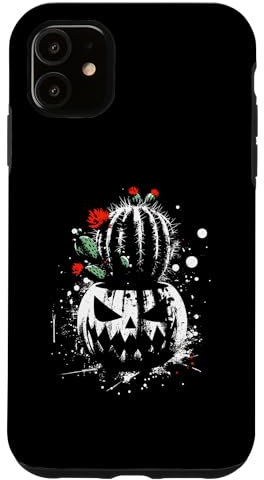 iPhone 11 Jack O' Lantern Cactus - Creepy Pumpkin Halloween Lover Case