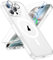 ORETECH Magnetica Cover per iPhone 16 Pro Max 6,7con 2 Vetro Temperato e 1 Vetro Fotocamera, Compatibile con MagSafe, Antiurto Ultra Sottile Hard PC Cover-Trasparente