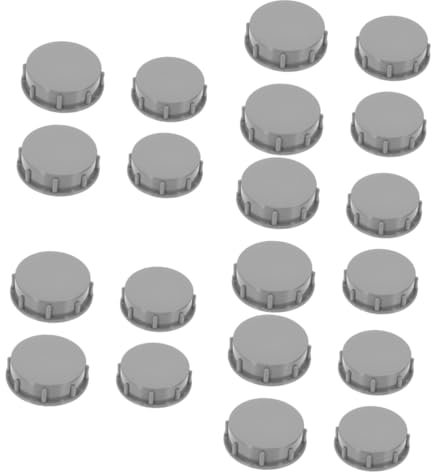 DOITOOL 5 Sätze Kanalstopfen-set Schutz Trockenbau Sieb Filter Pavillon Rohrverschlusskappe Abflussrohr-stopfen Abdeckungen Für Abflussrohre Abflussrohrkappen Steckkappen Grey 4 Stück * 5