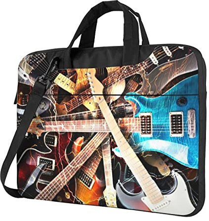 IguaTu Sunflowers Sac à bandoulière pour ordinateur portable 13/14/15,6, Magic Electric Guitar Music, 13 inch