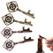 Crown Key Shaped Bottle Opener Set of 4, Vintage Style Alloy Beer Bottle Openers Party Favors for Wedding, Birthday, Baby Shower or Bar Decor, Decorative Bottle Opener Gifts, Reusable and Elegant