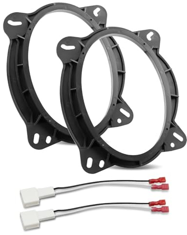 6X9 Inch Front Door Speaker Adapter W/Speaker Wiring Harness Fit for Tacoma/ 4Runner/ Avalon/Highlander，Fit for Lexus CT/GX/LS/RX Install Aftermarket Car Audio Mounting Spacer Ring Bracket Kit