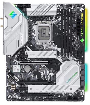Processore Scheda madre Fit For ASROCK Z690 STEEL LEGEND WIFI 6E ATX for CPU (LGA 1700) Intel Core DDR4 M.2 NVMe SSD Desktop di 14a/13a/12a generazione
