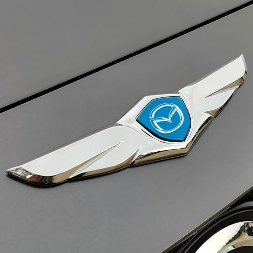 Auto Emblem Aufkleber für Mazda MX-30 2020-2023,Sport-Emblem Logo,Selbstklebende Ersatz,Vorne und Hinten Abzeichen,Auto 3D Logo,Perfekte Anpassung,Einfache Installation,D