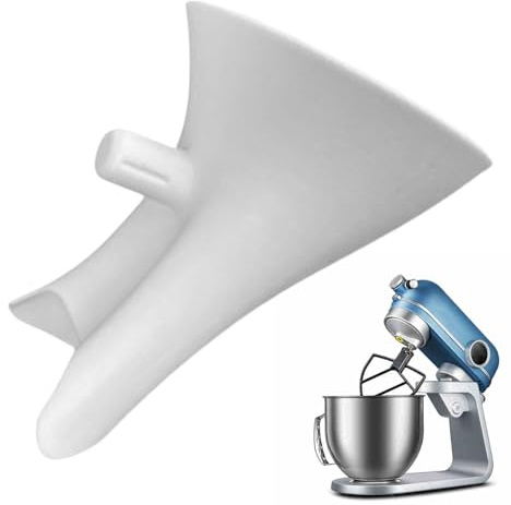 Holdes Küchen Mehltrichter | Tragbarer Ausgießer | Trichter Aufsatz für Rührgeräte | Zum Dosieren Von Flüssigen Und Trockenen Zutaten Wie Eier Mehl Teig Beim Backen Kochen