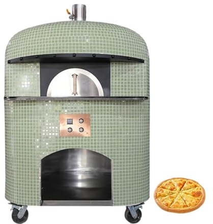 Forno per pizza da esterno, forno a legna multicombustibile per pizza da 30-40 cm, portatile, a cupola, per feste in giardino, legno/gas/carbone