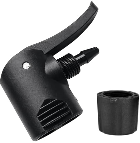Universal Pumpenkopf für Fahrradpumpe und Standpumpen - Ersatz-Dualkopf Luftpumpe Adapter, Passend für Dunlop, Schrader und Prestaventile, Robustes Fahrradventil Adapter Set