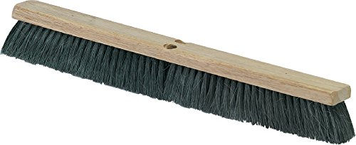 SPARTA Flo-Pac Tampico Floor Sweep, Floor Brush for Cleaning, 18 Inches, Black